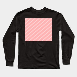 Diagonal lines - pink. Long Sleeve T-Shirt